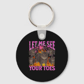 Your Toes Funny Cat Meme Bootleg Graphic Men Women Schlüsselanhänger (Vorderseite)