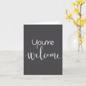 Your Welcome Fun Novelty Saying Quote You're Welco Karte (Gelbe Blume)