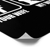 Your Wife - My Wife Stol _ Guns - Valentines Day G Poster (Ecke)