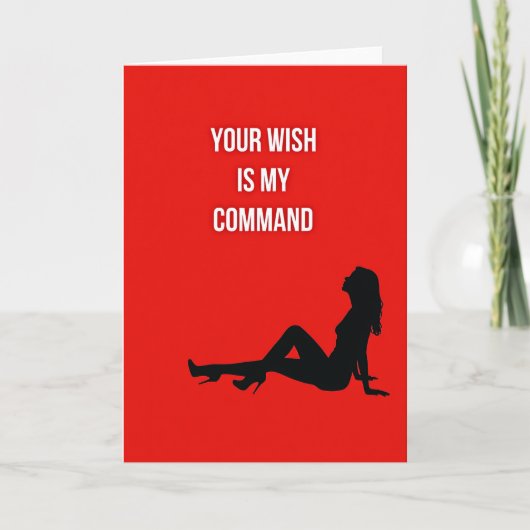 Your Wish My Command Hot Card Karte (Vorderseite)