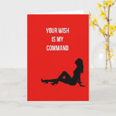 Your Wish My Command Hot Card Karte (Gelbe Blume)