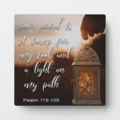 Your Word (Psalm 119:105) Fotoplatte (Vorderseite)