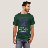 Your Words Attitude Actions Purple Ribbon Overdose T-Shirt (Vorne ganz)