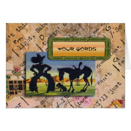 Your Words on retro Cowboy Cartoon