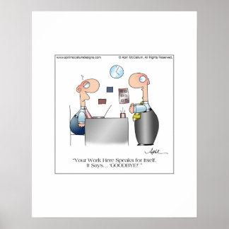 YOUR WORK Poster bis April McCallum