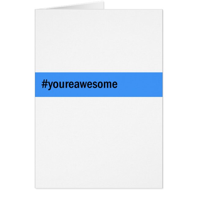 #yourawesome hashtag (Vorne)