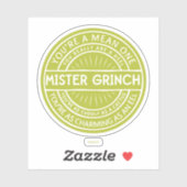 You're a Mean One Mister Grinch Quote Aufkleber (Blatt)
