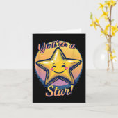 You're A Star Compliment Day Motivational Design Karte (Gelbe Blume)