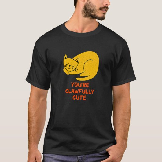 You're Clawfully Cute Cat Couples Kitten T-Shirt (Vorderseite)