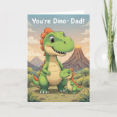 Youre Dino Mite Vater Niedlich Dinosaur Vathers Da Karte (Vorderseite)
