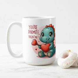 Youre Dinomite Valentine Niedlich Dinosaurier Lieb Kaffeetasse
