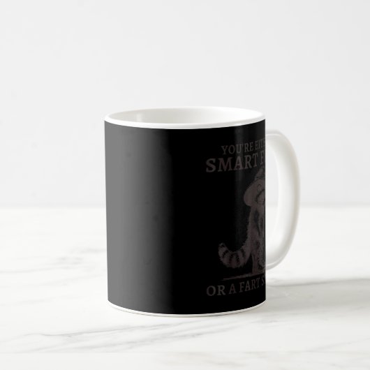 You're Either A Smart Fella Or A Fart Smella Vinta Kaffeetasse (VorderseiteRechts)