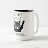 You're Either A Smart Fella or Fart Smella Zweifarbige Tasse (VorderseiteRechts)