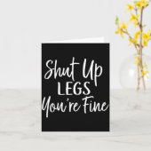 You're Fine Shirt For Gym - Funny Workout  Karte (Gelbe Blume)