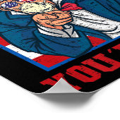 Youre Fired Sam Uncle Independence Day Party Linco Poster (Ecke)