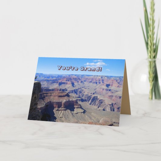 You're Grand!, Grand Canyon Birthday Card Karte (Vorderseite)