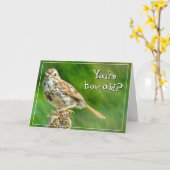 You're How Old? Birthday Card Karte (Gelbe Blume)