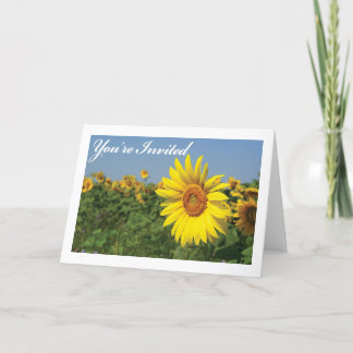 Youre Invited Sunflower Einladung