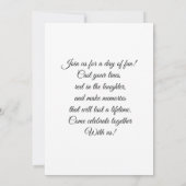 You're Invited to an Adventure Einladung (Rückseite)