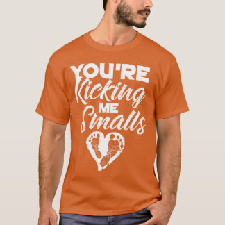 Youre Kicking Me Smalls Cute Pregnant Baseball Gif T-Shirt