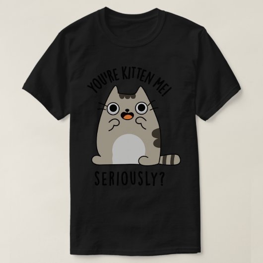 Youre Kitten Me Serious Funny Cat Pub T-Shirt (Design vorne)