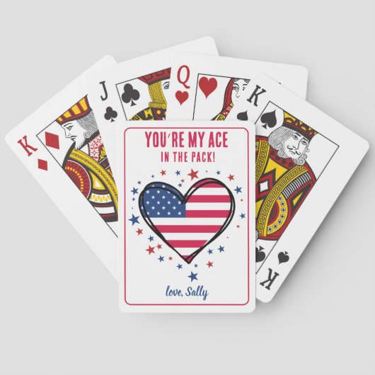 You're My Ace in the Pack! | Romantic Valentine’s Spielkarten (Rückseite)