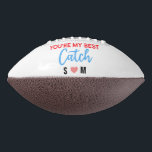 You're My Best Catch Couples 2 Photo Football<br><div class="desc">You're My Best Catch,  Gift for Him or Her,  Couples Gift,  Anniversary Gift,  Best Catch Football</div>