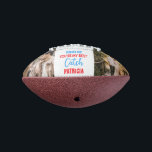 You're My Best Catch Custom 2 Photo Couple Names F Football<br><div class="desc">You're My Best Catch, Gift for Him or Her, Couples Gift, Anniversary Gift, Best Catch Football</div>