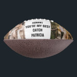 You're My Best Catch Custom 2 Photo Couple Names Football<br><div class="desc">You're My Best Catch,  Gift for Him or Her,  Couples Gift,  Anniversary Gift,  Best Catch Football</div>