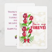 You're my Forever Feiertagskarte (Vorne/Hinten)