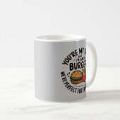 You're My Fries, I'm Your Burger Wird Cute Fast Fo Kaffeetasse (VorderseiteRechts)
