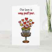 You're my Hole in One Valentine's Day | Disc Golf Karte (Vorderseite)