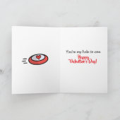 You're my Hole in One Valentine's Day | Disc Golf Karte (Innenseite)