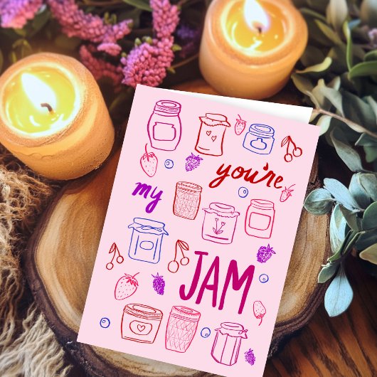 YOURE MY JAM Niedlich Jars Illustration Valentinst Karte