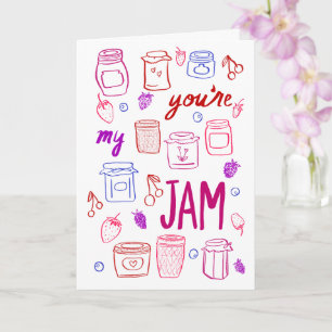 YOURE MY JAM Niedlich Jars Illustration Valentinst Karte