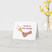 You're My Main Squeeze Valentine's Day Card Karte (Gelbe Blume)