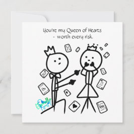 You're My Queen of Hearts Card Dankeskarte