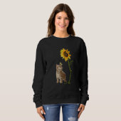 You're My Sunshine Sunflower Brown Baby Cat Play B Sweatshirt (Vorne ganz)