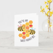 You're My Sweet Honey Bee Greeting Card Karte (Gelbe Blume)