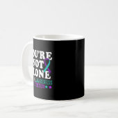 You're Not Alone Depression Suicide Prevention Awa Kaffeetasse (Vorderseite Links)