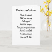 You're not alone karte (Gelbe Blume)