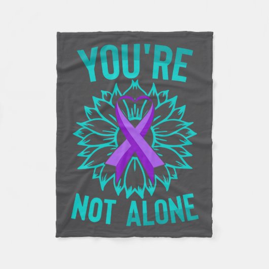 Youre Not Alone Premium Fleecedecke (Vorderseite)