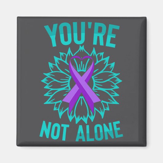 Youre Not Alone Premium  Magnet (Vorne)