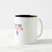 You're On Mute Zweifarbige Tasse (VorderseiteRechts)