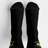 You're One In A Pear-Lion Pear Pun Black Socken (Oben)