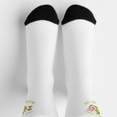 You're One In A Pear-Lion Pear Pun White Socken (Oben)