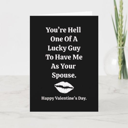 You're One Lucky Guy Valentine's Day Karte (Vorderseite)