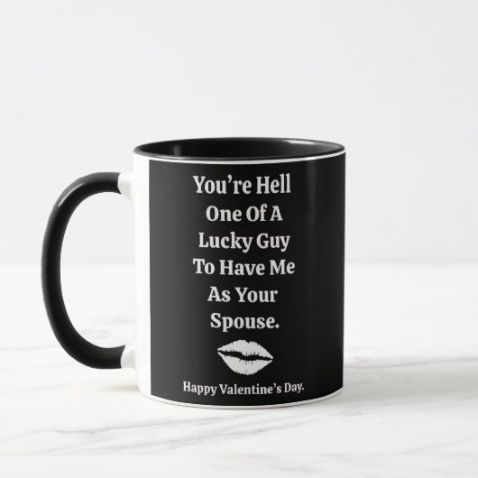 You're One Lucky Guy Valentine's Day Tasse (Links)