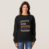 You're One Radiant Human Bisexual Transgender Rain Sweatshirt (Vorne ganz)