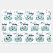 You're Otterly Amazing cute otter Valentine Geschenkpapier Set (Vorderseite 3)